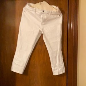 White denim Capri pants